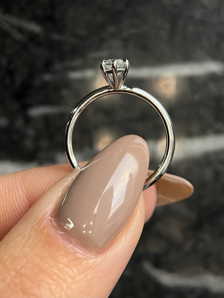 1.58 Ct Colorless Marquise Cut Moissanite Solitaire Engagement Ring