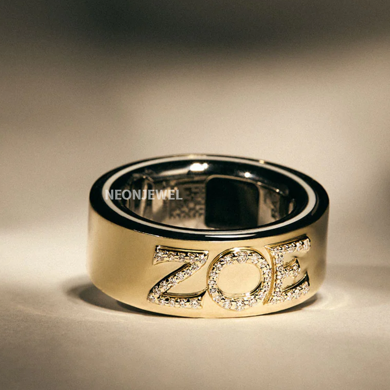 14K Solid Gold Oura Ring Cover Moissanite Diamond Smart Guard Lace Jewelry Jacket Accessory Sparkling Protective Smart Ring Wrap