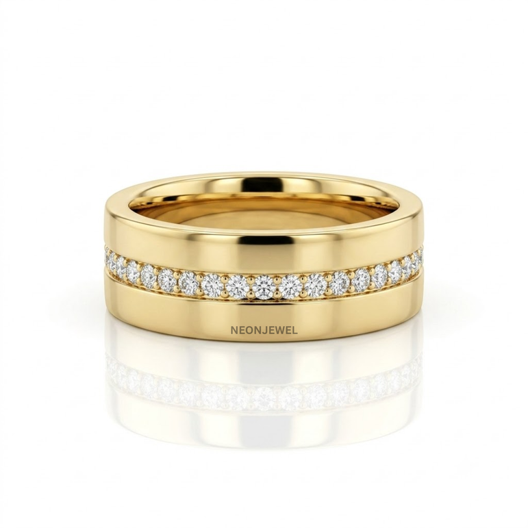 Minimalist Open-Band Oura Ring Cover | Gold Plated Smart Ring Protector with Single Row Crystal Accent