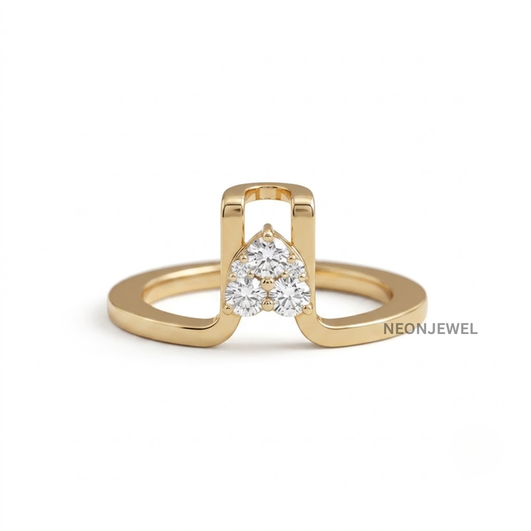 14k Gold Smart Ring Cover Jacket for Oura Ring Gen 5 • Diamond Arch Oura Ring Protector Guard • Geometric Tech Jewelry Ring Enhancer Custom Gift