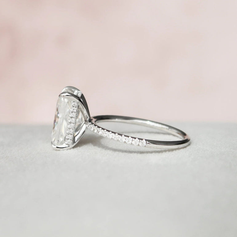 Classic Radiant Cut Moissanite Wedding Proposal Ring Radiant Diamond Ring