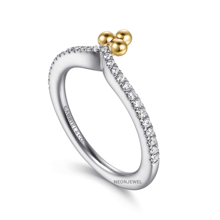 Luxury Tiara Smart Ring Guard – Crystal Encrusted Wishbone Ring Overlay