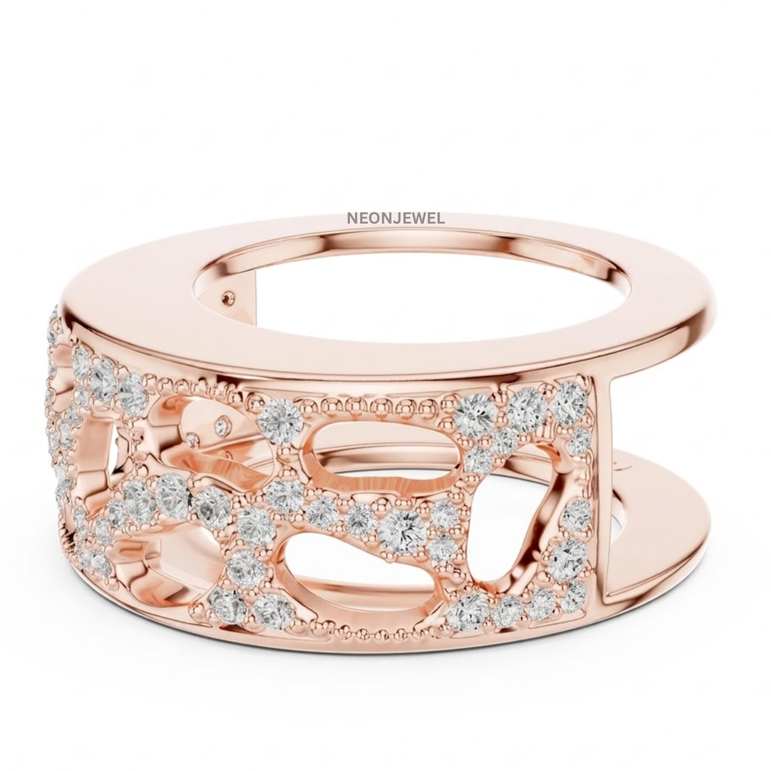 Custom Initial Smart Ring Cover Jacket for Oura Ring Gen 5 โข 14k Gold Diamond Letter Monogram Oura Guard โข Personalized Tech Jewelry Ring Enhancer (Copy)