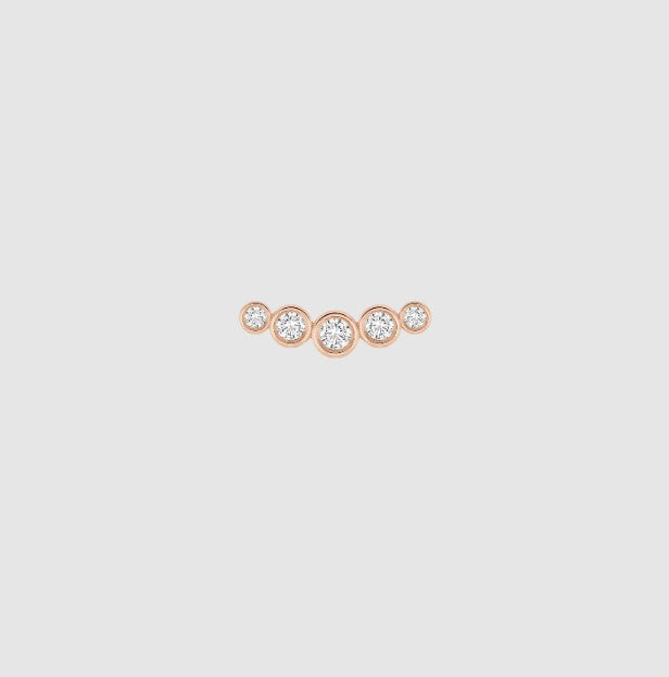 Round Diamond Stud Earring Prong Set Lab Grown Diamond Dainty Minimalist Everyday Wear Single Diamond Stud Earring