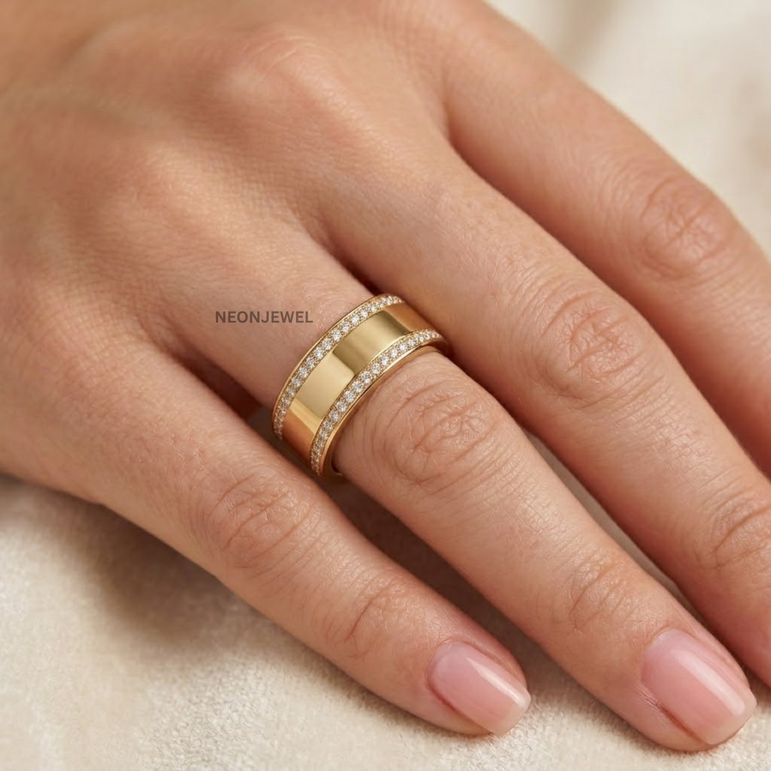 Luxury Inlaid Gold Cover Protector for Oura Ring 4, 5 Cover