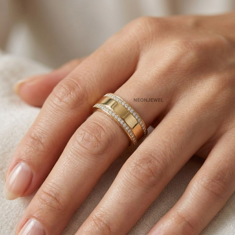 Luxury Inlaid Gold Cover Protector for Oura Ring 4, 5 Cover