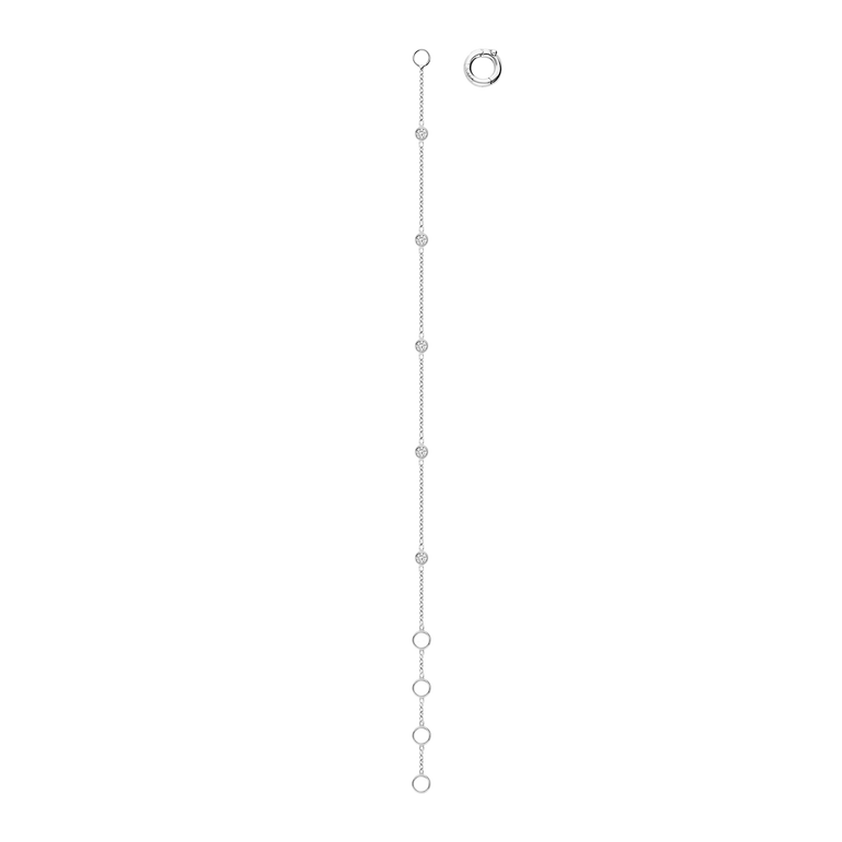 Bezel Set Dainty Diamond Bracelet 14k 18k Real Solid Gold Round Cut Diamond Minimalist Layering Everyday Solitaire Chunky Chain Bracelet