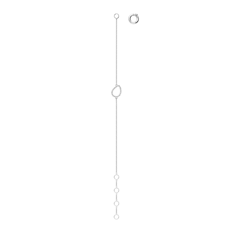 Tear Drop Dainty Diamond Bracelet 14k 18k Real Gold Lab Grown Diamond Minimalist Layering Everyday Delicate Solitaire Chunky Chain Bracelet