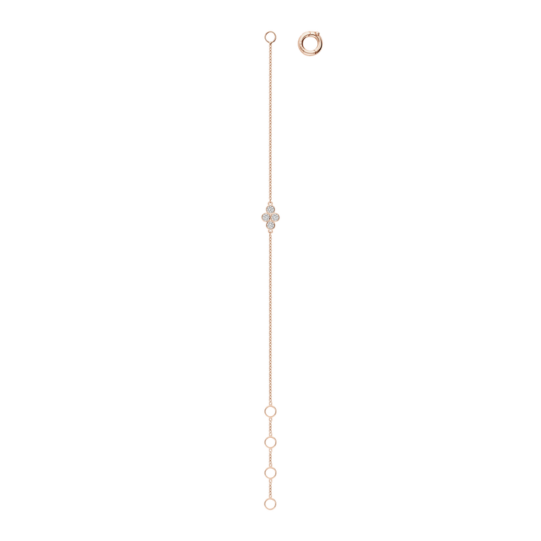 Dainty Diamond Bracelet Pear And Round Cut Lab Grown Diamond Minimalist Layering Everyday Solitaire Chunky Chain Bracelet