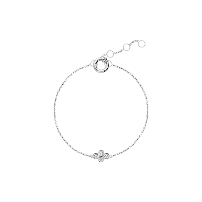 Dainty Diamond Bracelet Pear And Round Cut Lab Grown Diamond Minimalist Layering Everyday Solitaire Chunky Chain Bracelet
