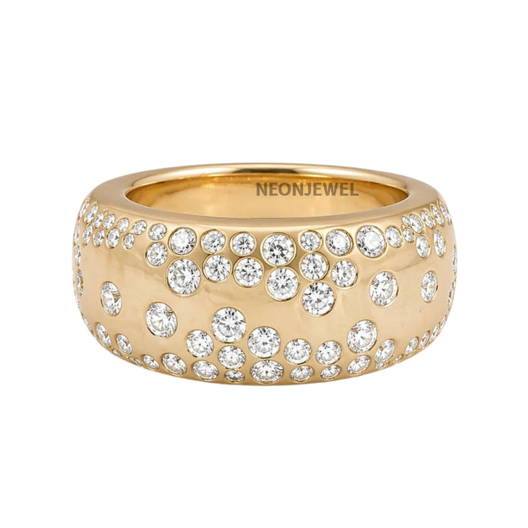 Solid Gold Oura Ring Cover Gen 5 Lab Grown Diamond Smart Ring Jacket Luxury Tech Accessory Oura Gen 5 Protective Diamond Wrap Huggie
