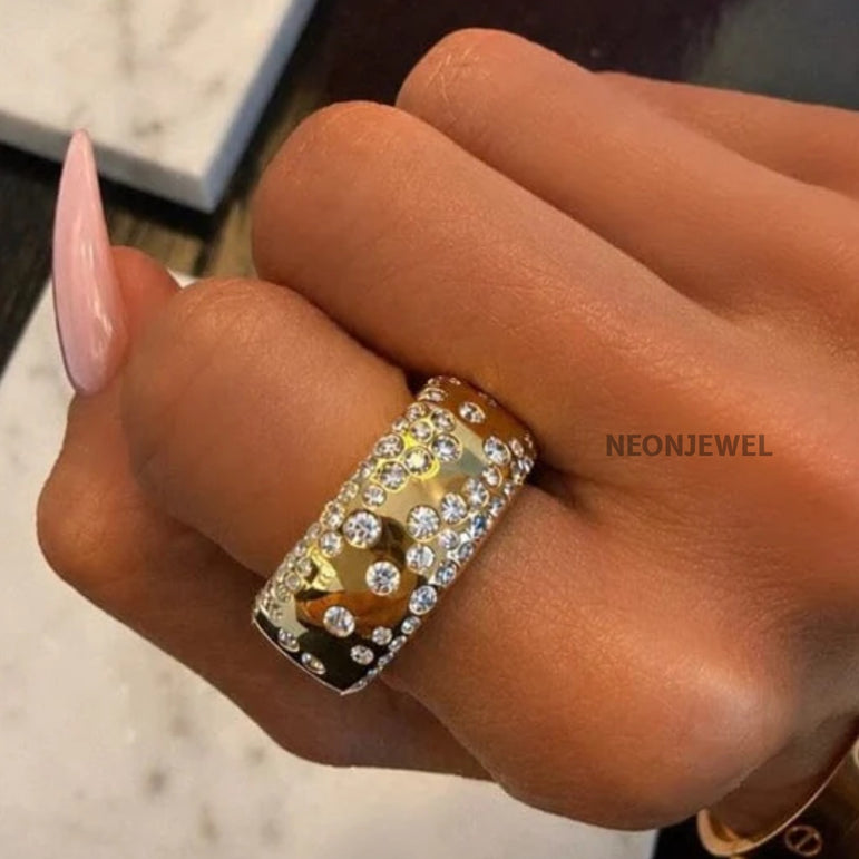 Solid Gold Oura Ring Cover Gen 5 Lab Grown Diamond Smart Ring Jacket Luxury Tech Accessory Oura Gen 5 Protective Diamond Wrap Huggie