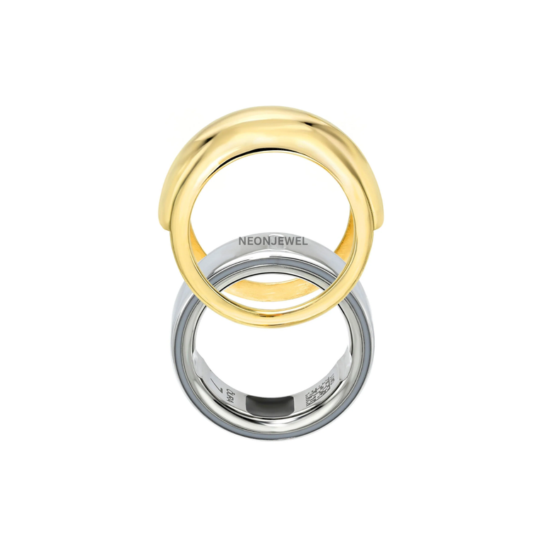 Premium Gold-Tone Protective Sleeve for Oura Ring 5