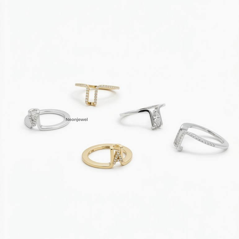 Marquise Diamond Ring Guard for Smart Ring • Gold Smart Ring Cover Inner Band • Minimalist Ring Protector