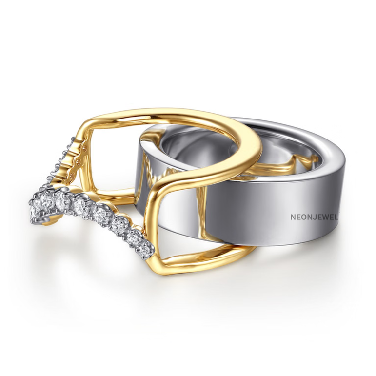 Luxury Wave Smart Ring Guard – Crystal Encrusted Statement Ring Cover Overlay