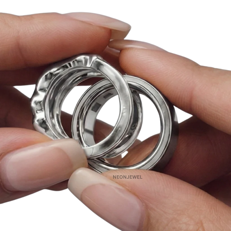 Fluid Organic Gold Statement Cover for Oura Ring 5