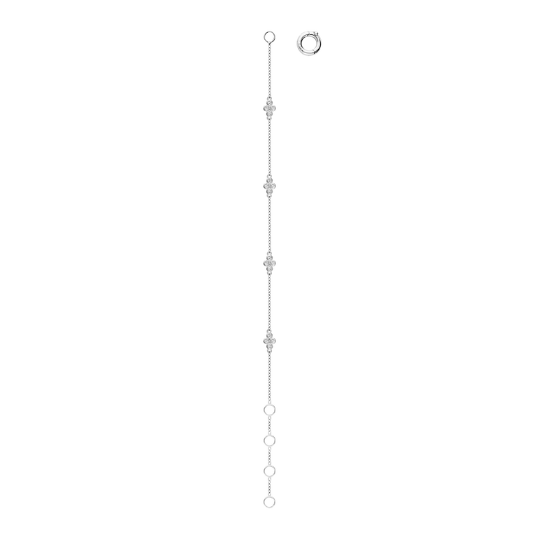 Bezel Set Dainty Diamond Bracelet 14k 18k Real Gold Round Cut Diamond Minimalist Layering Everyday Solitaire Chunky Chain Station Bracelet