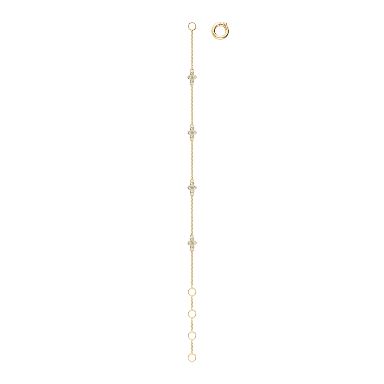 Bezel Set Dainty Diamond Bracelet 14k 18k Real Gold Round Cut Diamond Minimalist Layering Everyday Solitaire Chunky Chain Station Bracelet