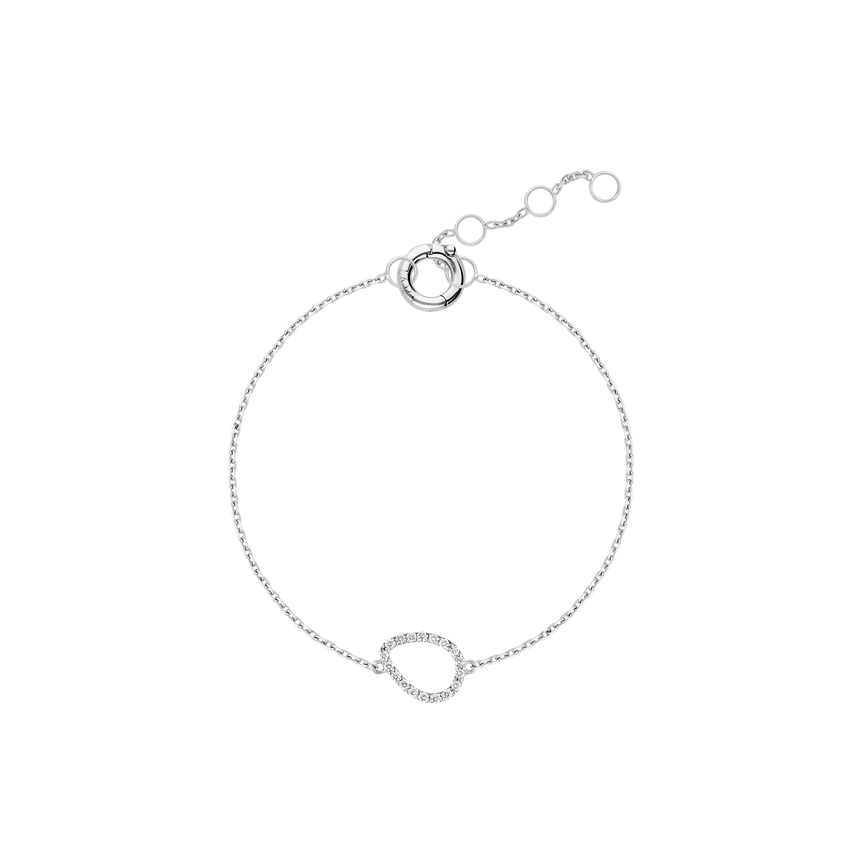 Tear Drop Dainty Diamond Bracelet 14k 18k Real Gold Lab Grown Diamond Minimalist Layering Everyday Delicate Solitaire Chunky Chain Bracelet