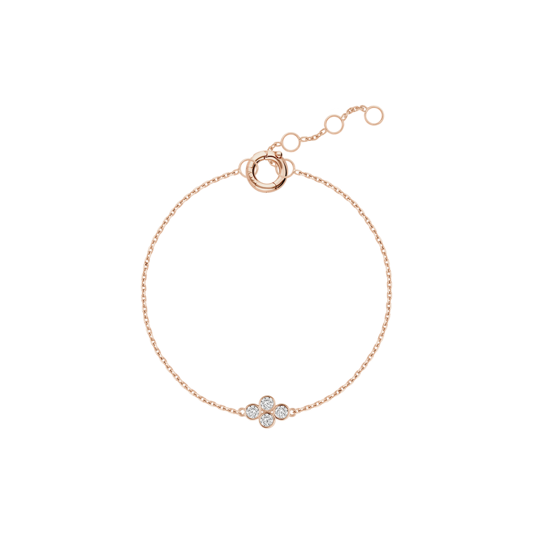 Dainty Diamond Bracelet Pear And Round Cut Lab Grown Diamond Minimalist Layering Everyday Solitaire Chunky Chain Bracelet
