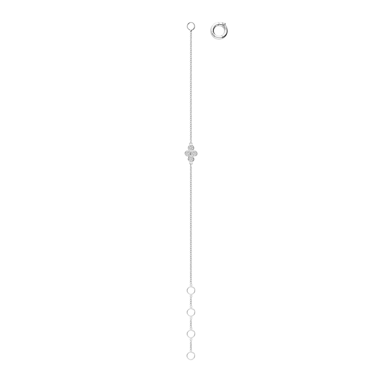 Dainty Diamond Bracelet Pear And Round Cut Lab Grown Diamond Minimalist Layering Everyday Solitaire Chunky Chain Bracelet